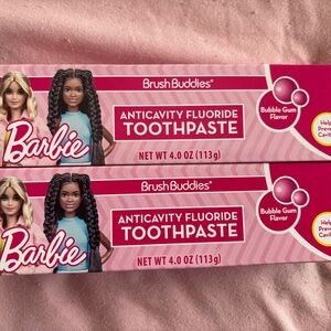 Barbie Pink and White Toothpaste Set